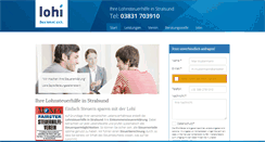 Desktop Screenshot of lohnsteuerhilfe-stralsund.net